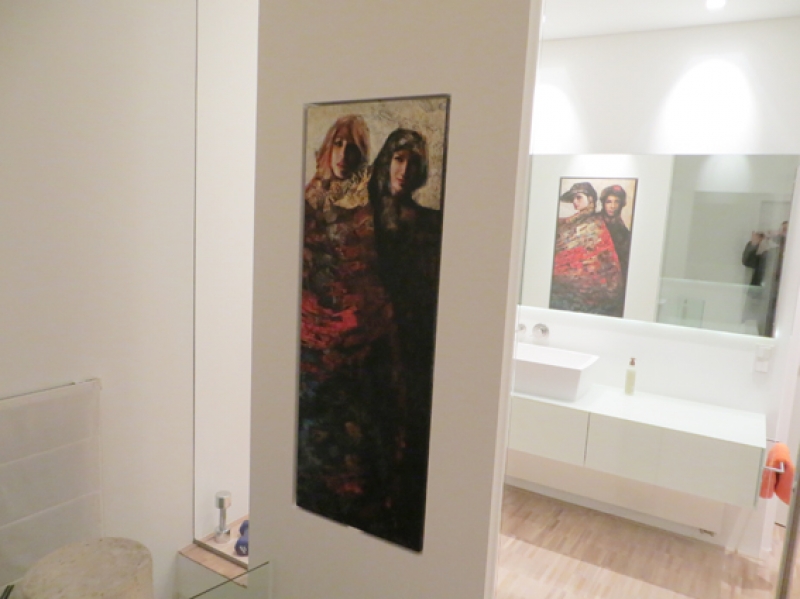  Wohnen mit Bildern - Karl Konz in der Badwand