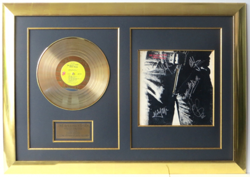 Rolling Stones goldene LP Rahmung