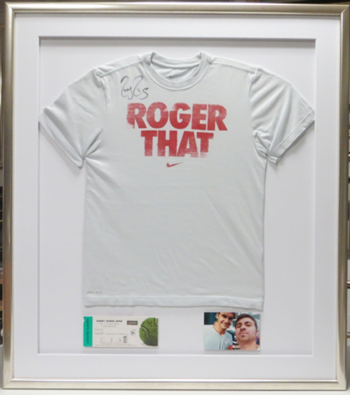 Roger Federer T-Shirt Rahmung