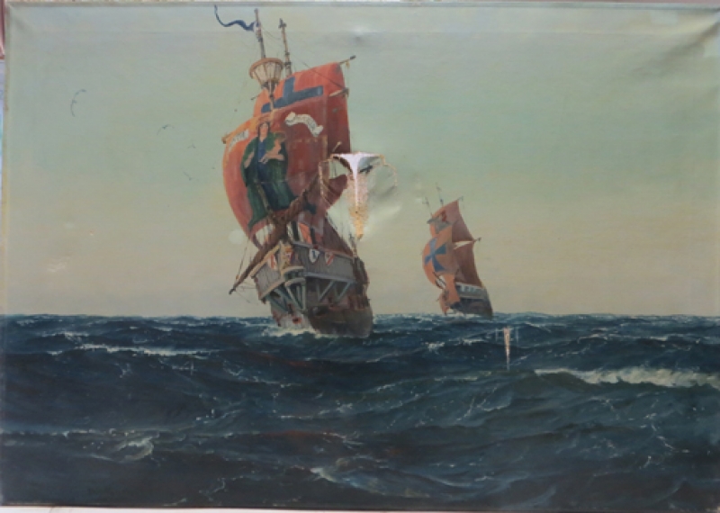 Patrick von Kalckreuth - Patrick von Kalkreuth Schiffe vor der Restaurierung