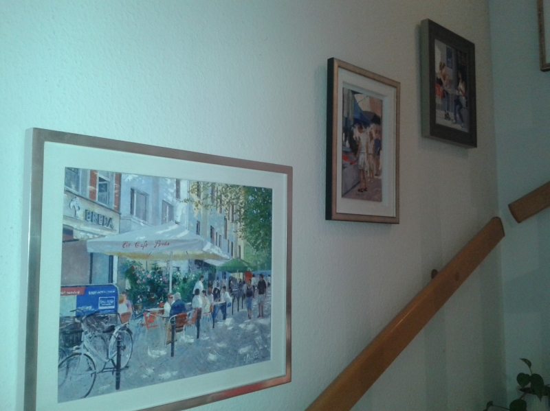  Wohnen mit Bildern - Bilder im Treppenhaus